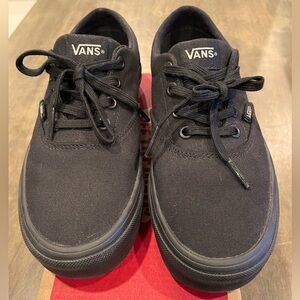 Vans Doheny Canvas Black/Black Size 6.5 Womens BRAND NEW